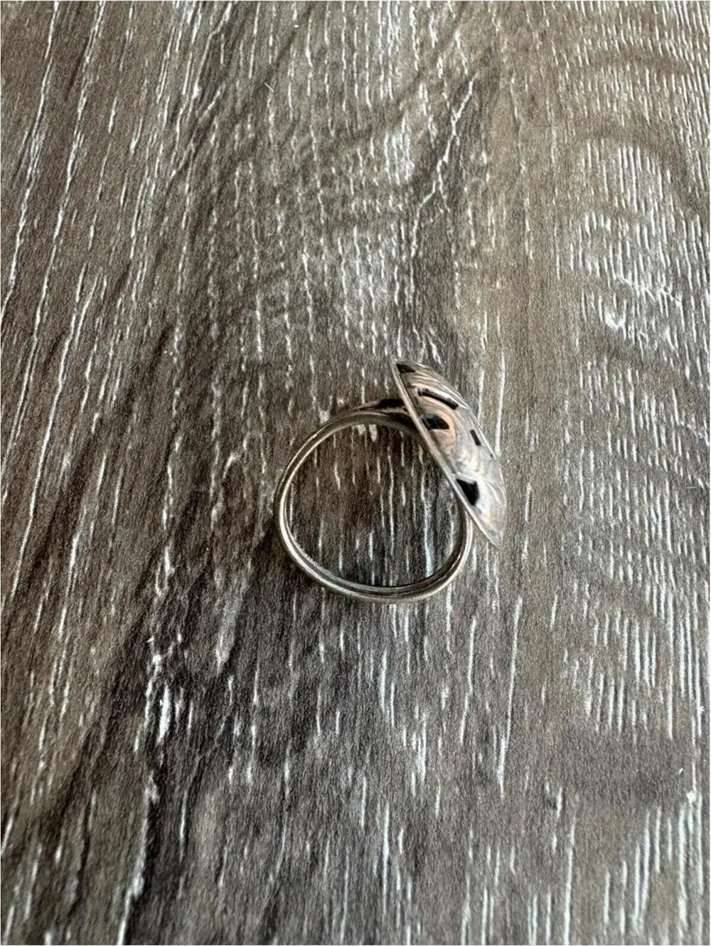 Vintage Beaucraft Sterling Silver Oval Filigree Floral Motif Ring - Size 6